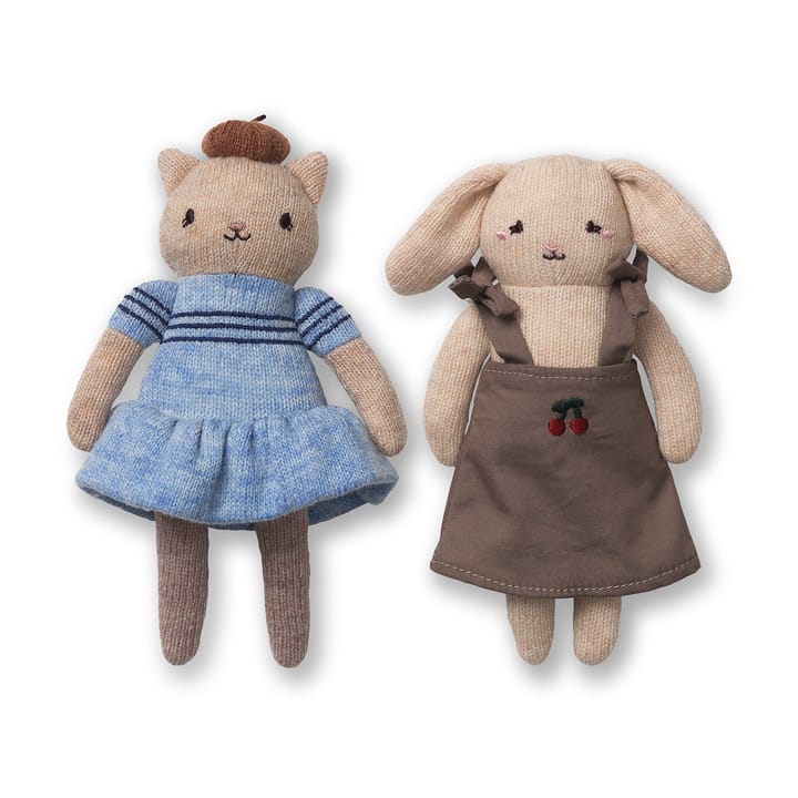 Mjuka Dockor 2-pack - Kitty Friends  Konges Slöjd