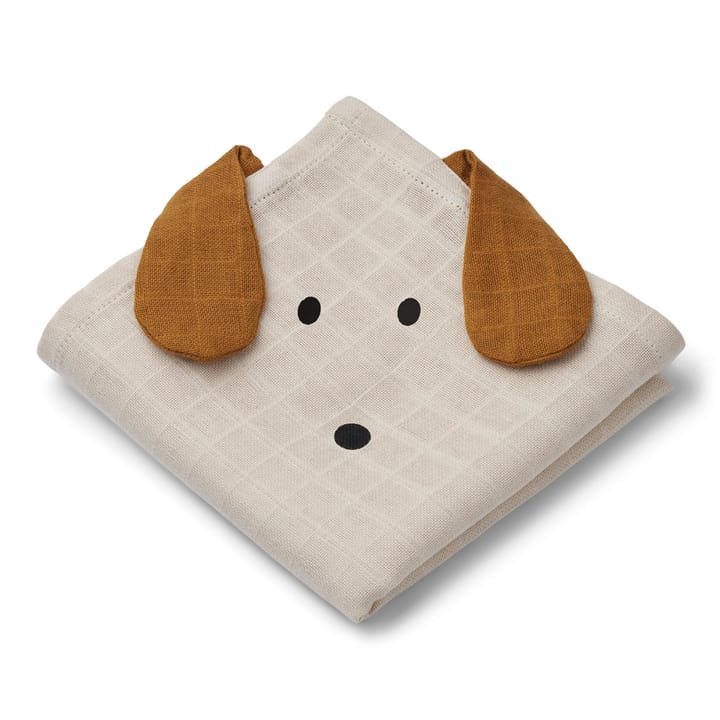 Hannah Muslinfilt Hund 2-Pack - Sandy Mix Liewood