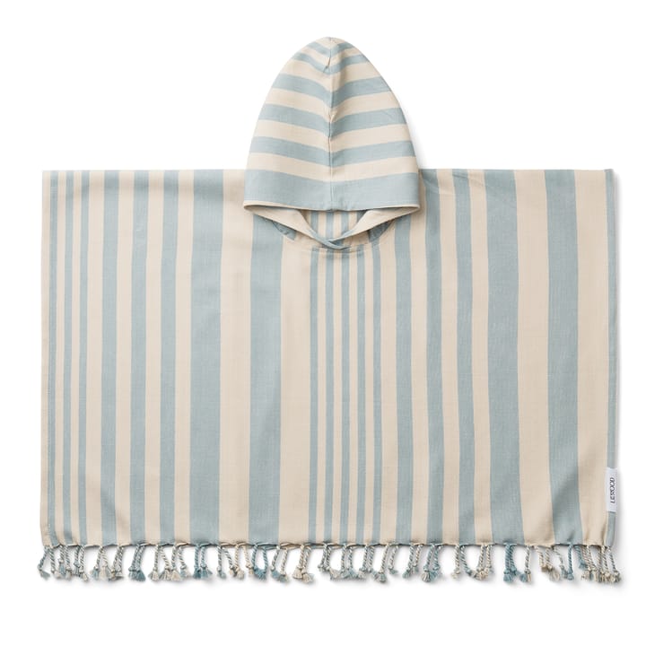 Roomie Poncho Stripe Sea Blue 3-4 år Liewood