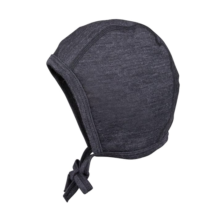 Babymössa Moss Merinoull - Black Melange Lindberg