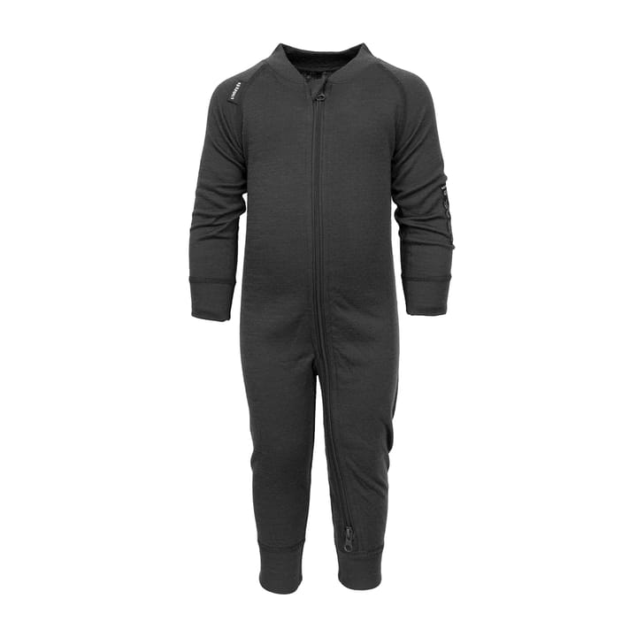Babyoverall Merinoull - Black Melange Lindberg
