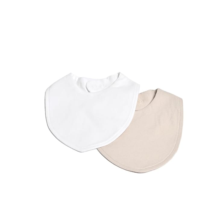 Bib 2-pack - Vit/Sand Mini Dreams