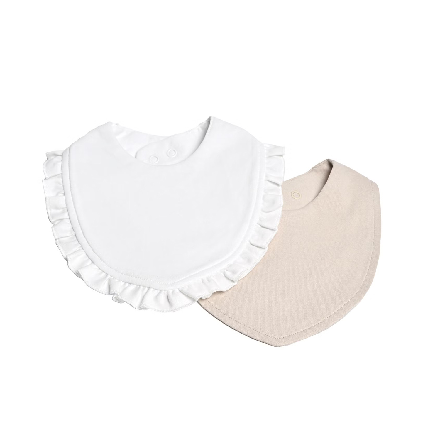 Product Image for Mini Dreams  Bib 2-pack Volang, Vit/Sand - BabyWorld