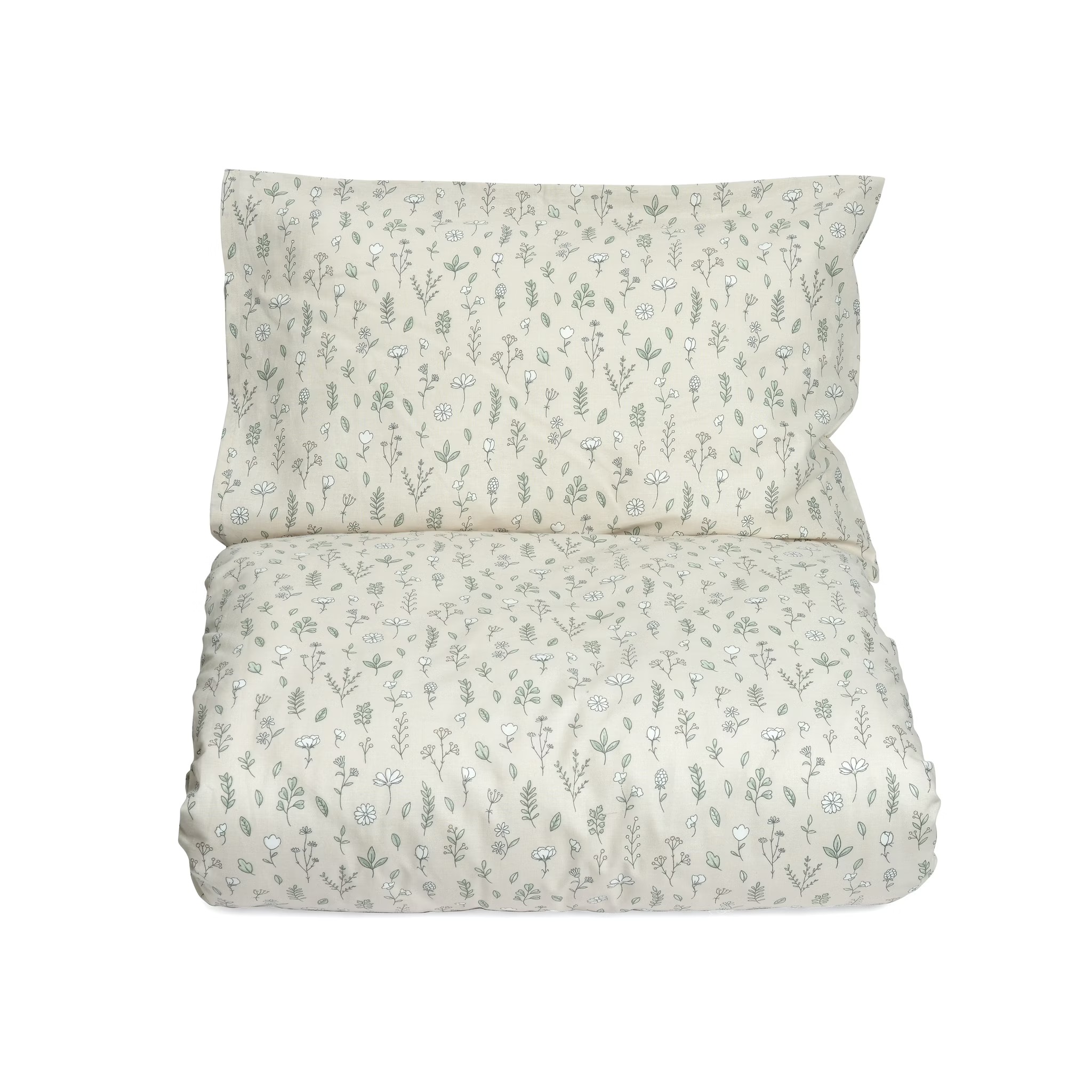 Product Image for Mini Dreams  Påslakan Blomsteräng Vagn/vagga, Sand - BabyWorld