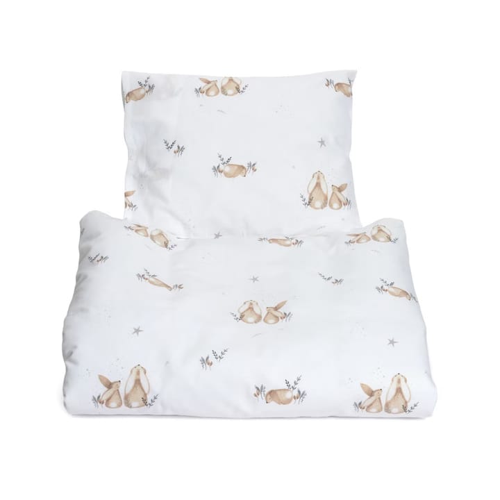 Påslakan Bunny Vagn/vagga - Vit Mini Dreams
