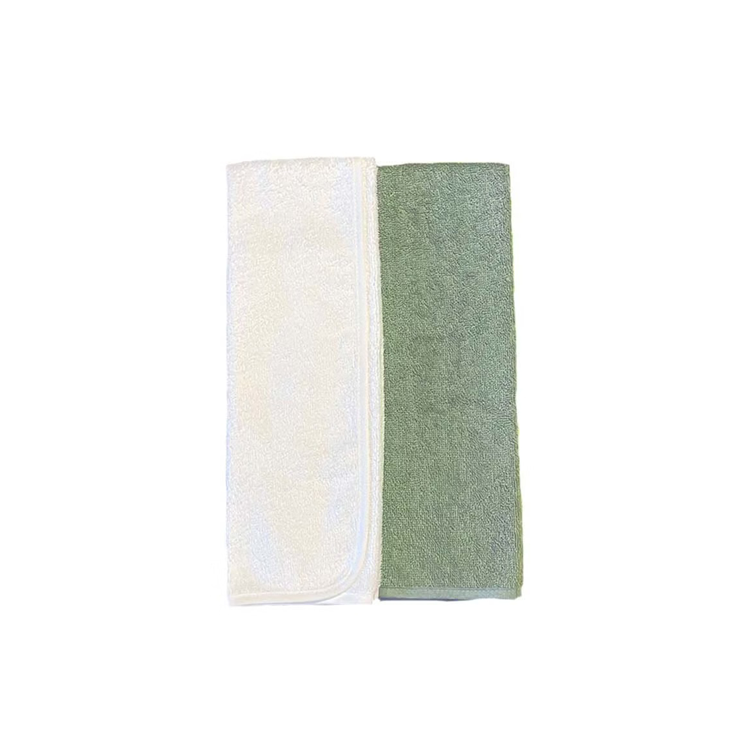 Product Image for Mini Dreams  Sköthandduk 2-pack, Green/White - BabyWorld