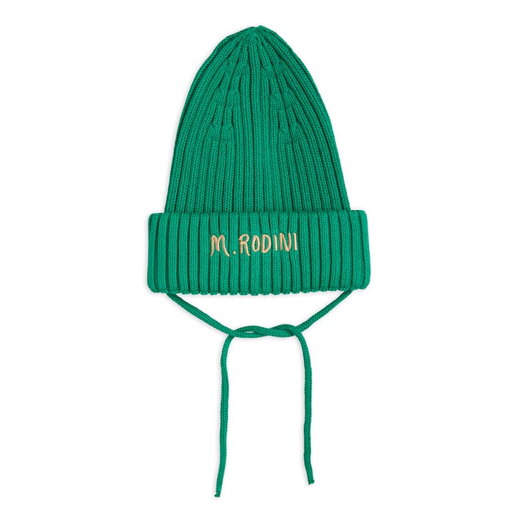 AW22 Fold Up Rib Mössa - Grön Mini Rodini