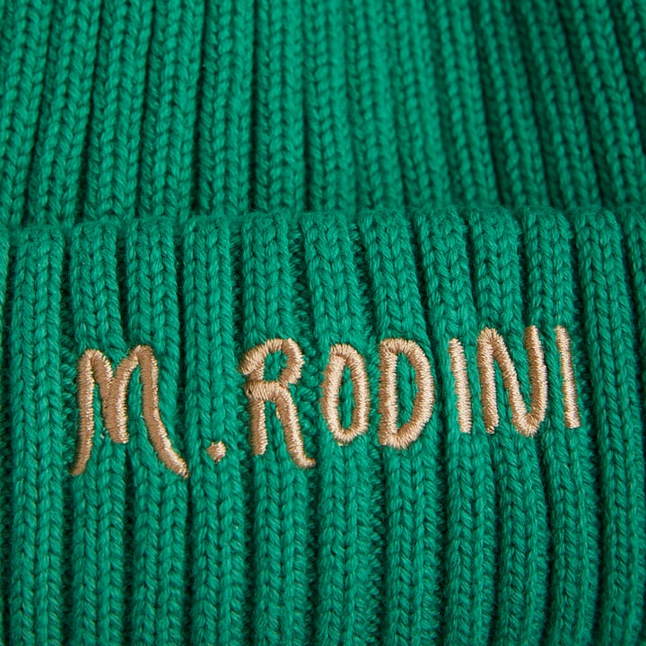 AW22 Fold Up Rib Mössa - Grön Mini Rodini