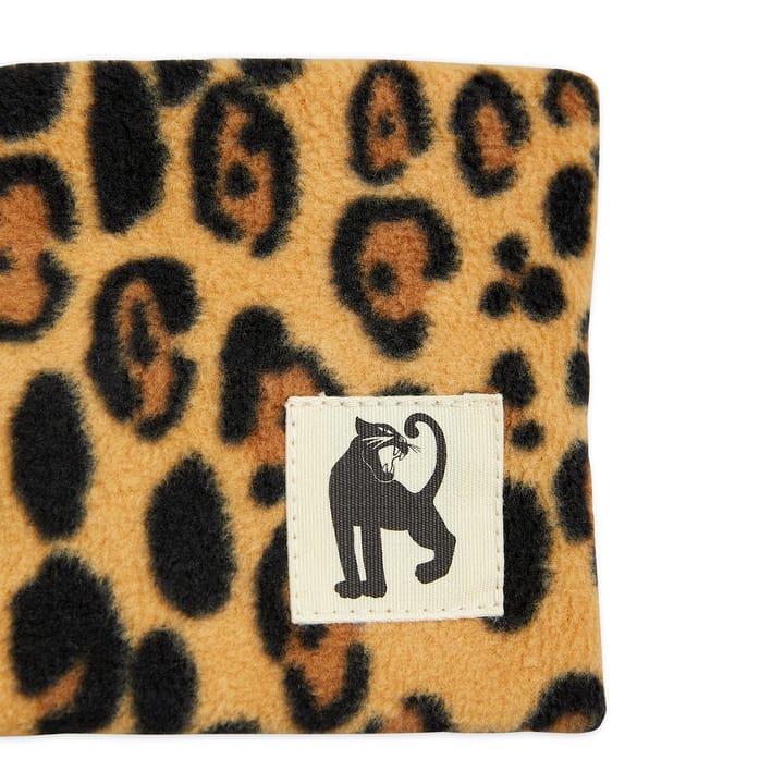 Basic Leopard Fleece Halskrage - Beige Mini Rodini