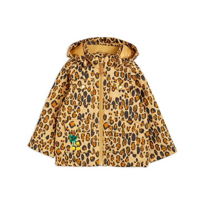 AW22 Leopard Quilted Jacka - Brun Mini Rodini