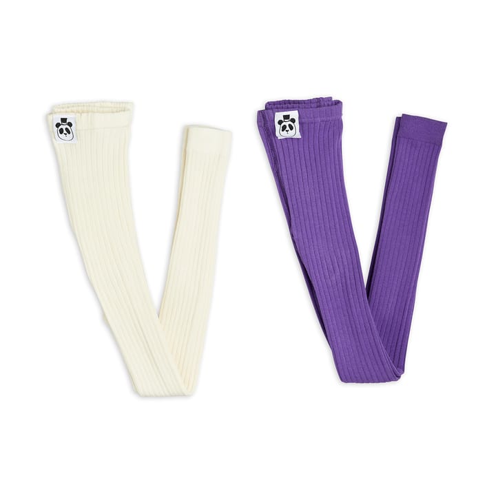 AW22 Ribbed Leggings 2-Pack - Multi Mini Rodini