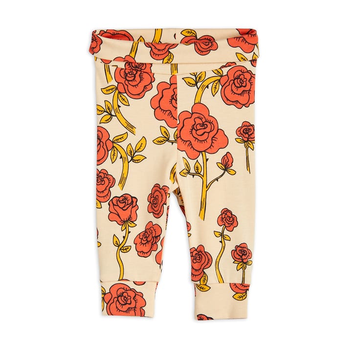 AW22 Roses Aop Nb Leggins - Röd Mini Rodini