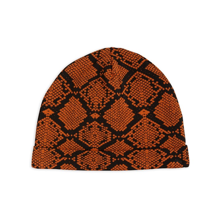 AW22 Snakeskin Mössa - Brun Mini Rodini