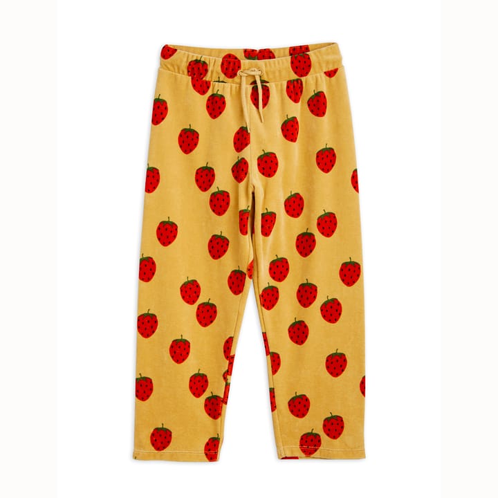 Pre SS23 Byxor Strawberries Velour Aop Mini Rodini