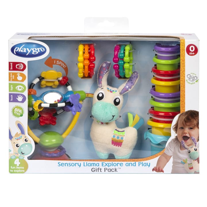 Sensory Llama Explore And Play Gift Pack Playgro