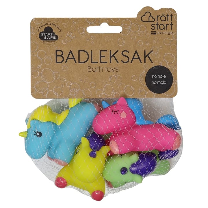 Badleksaker 4-pack - Enhörningar Rätt Start