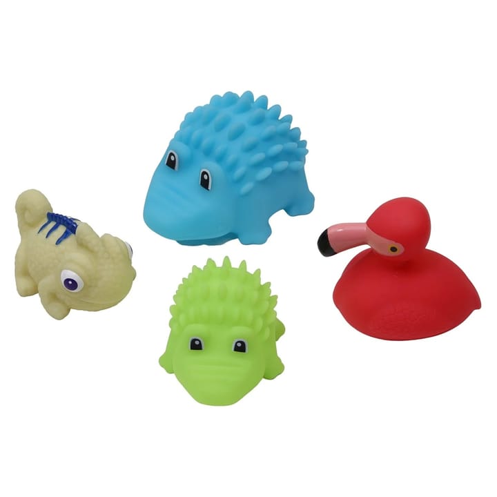 Badleksaker 4-pack - Exotiska Djur Rätt Start
