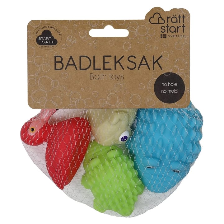 Badleksaker 4-pack - Exotiska Djur Rätt Start