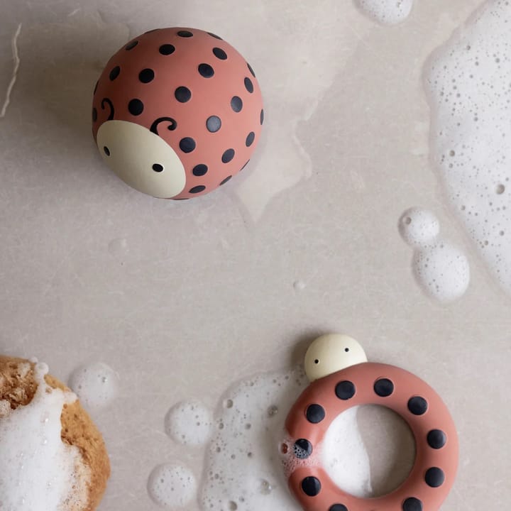 Badleksak Naturgummi - Ladybird Sebra