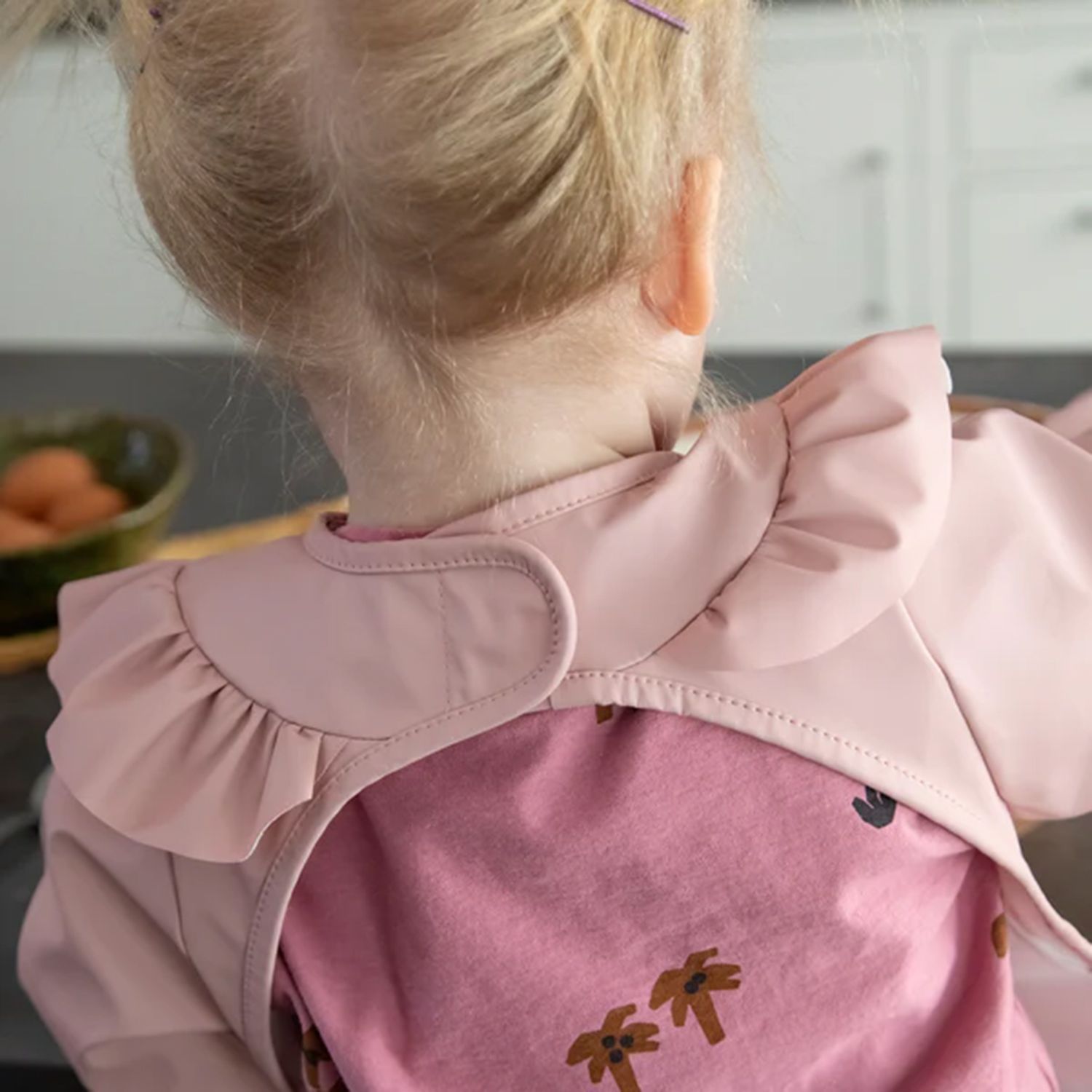 Långärmad Haklapp - Pink Sebra