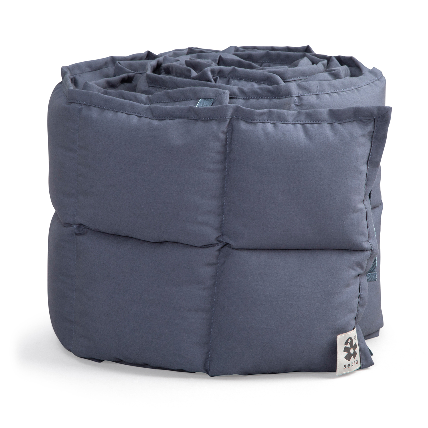 Product Image for Sebra  Spjälsängskydd Kapok, Nordic Blue - BabyWorld