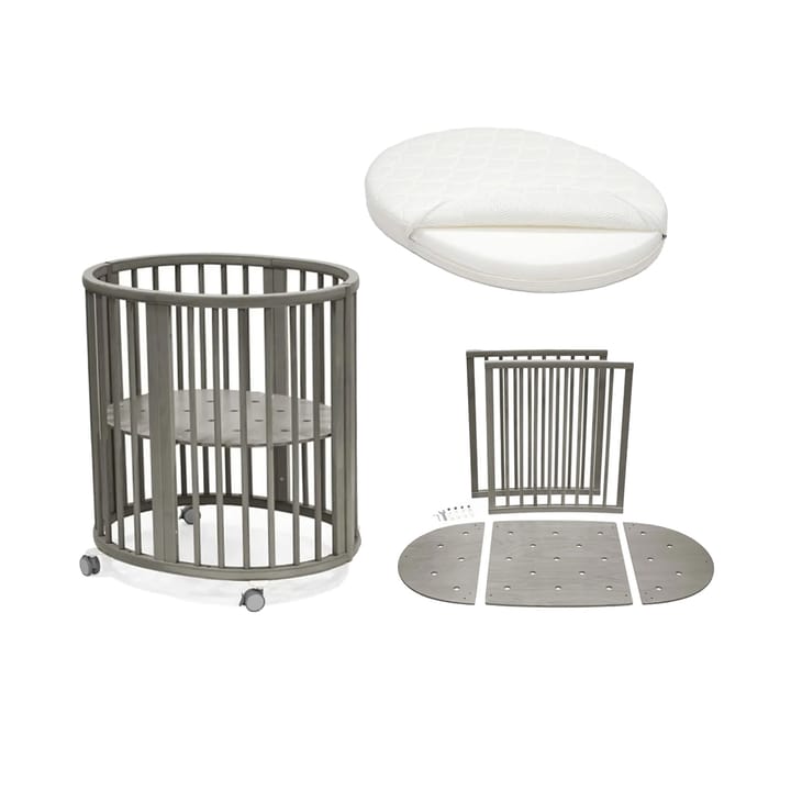 V3 Sleepi Mini Spjälsäng Med Förlängning & Madrass  Stokke