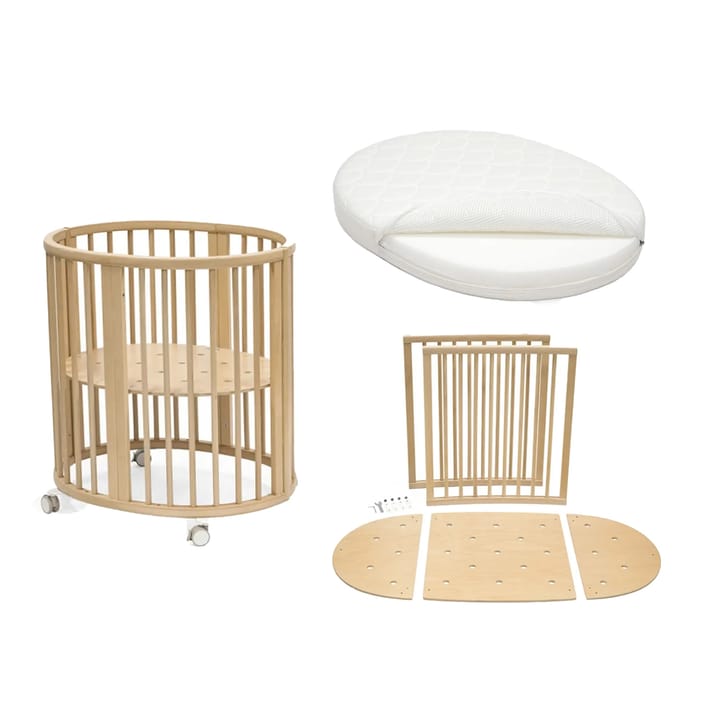 V3 Sleepi Mini Spjälsäng Med Förlängning & Madrass  Stokke