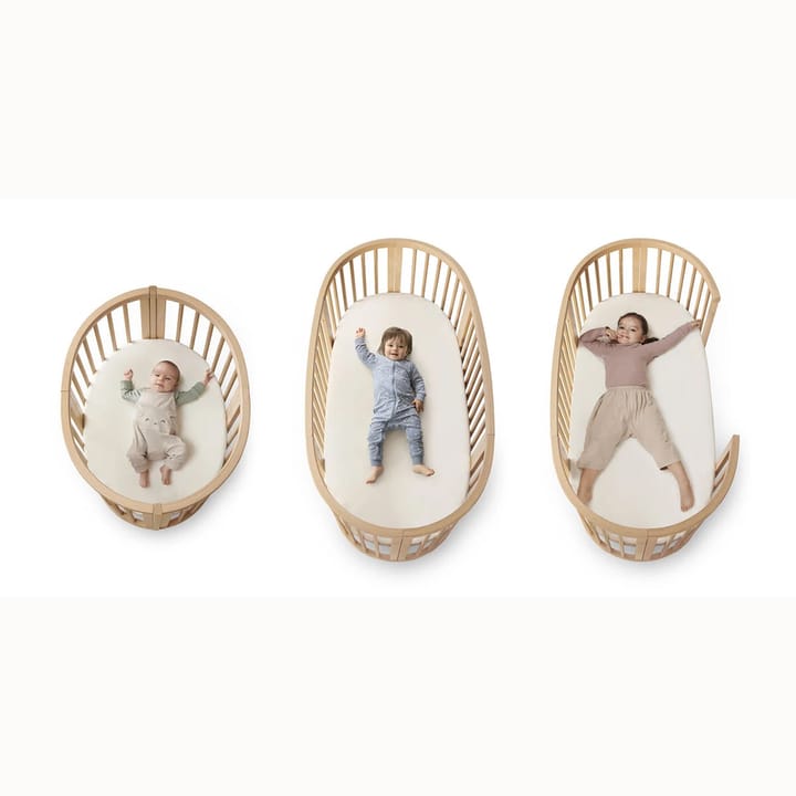 Sleepi V3 Mini Spjälsäng - Natural Stokke