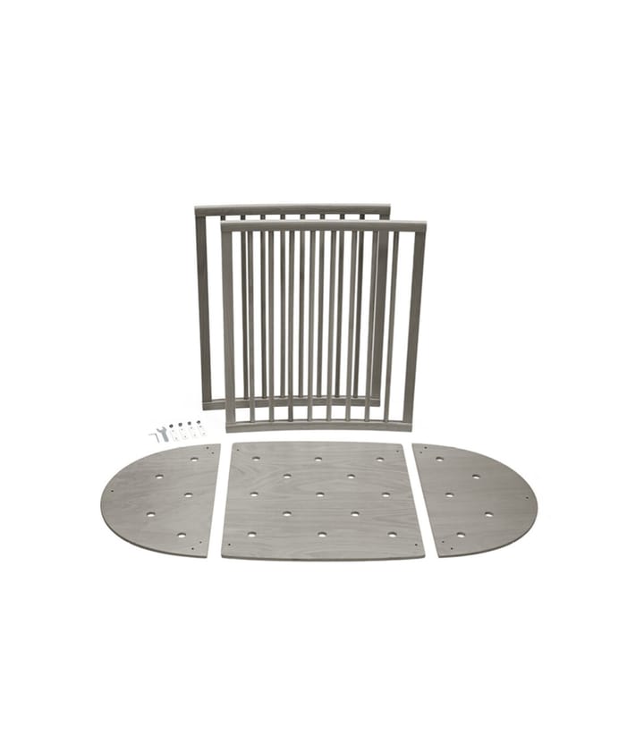 Sleepi V3 Spjälsäng Förlängning - Hazy Grey Stokke