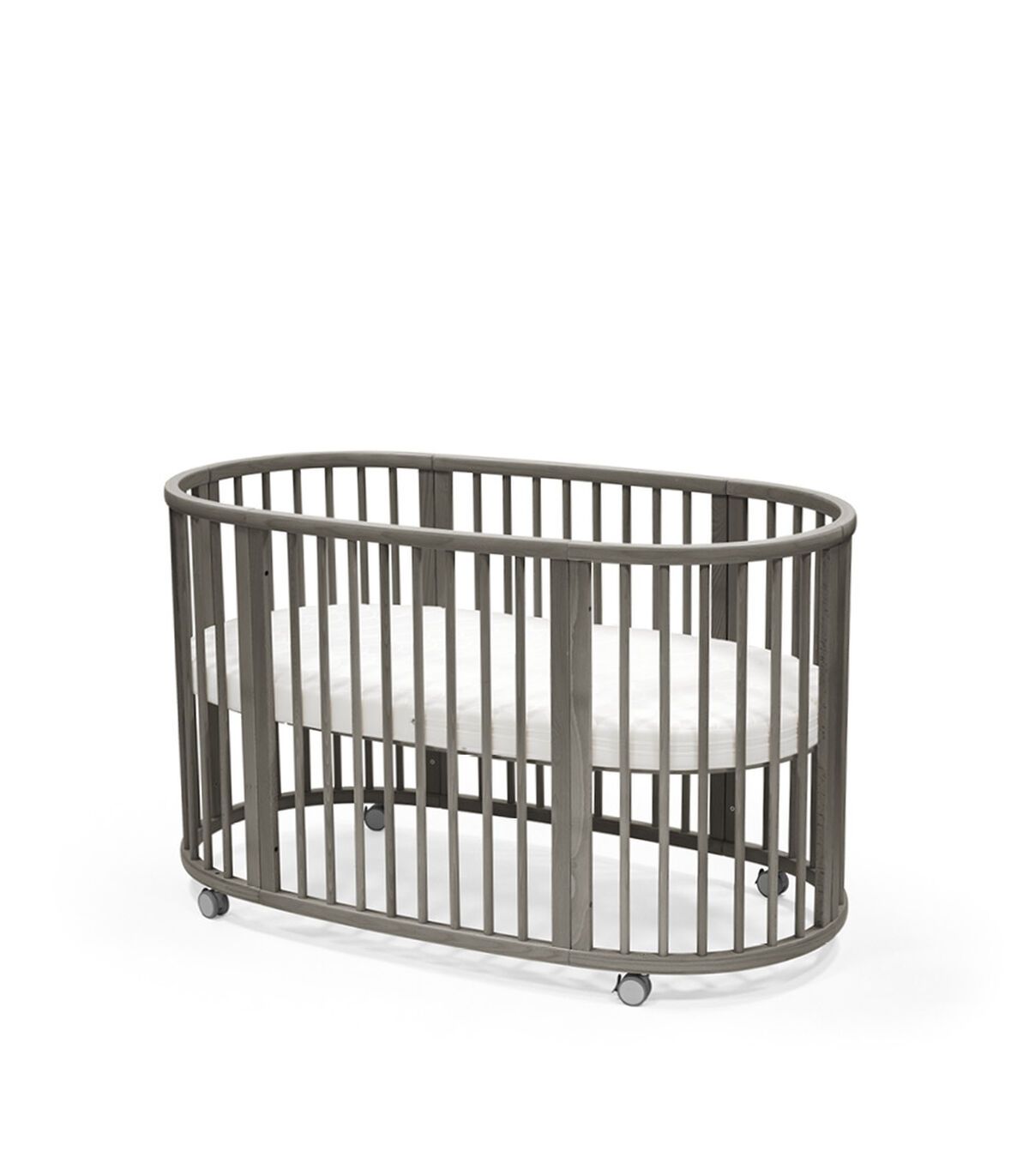 Sleepi V3 Spjälsäng Förlängning - Hazy Grey Stokke