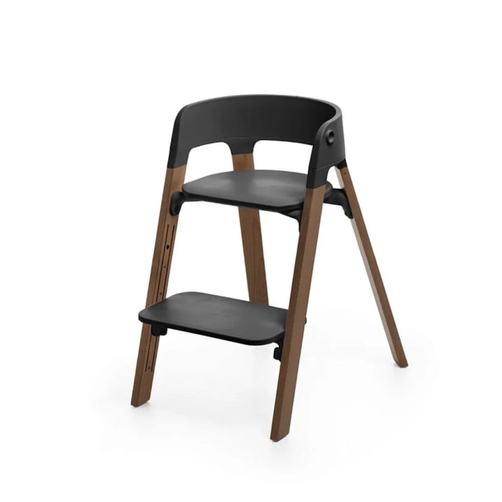 Steps Matstol - Black/Golden Brown Stokke