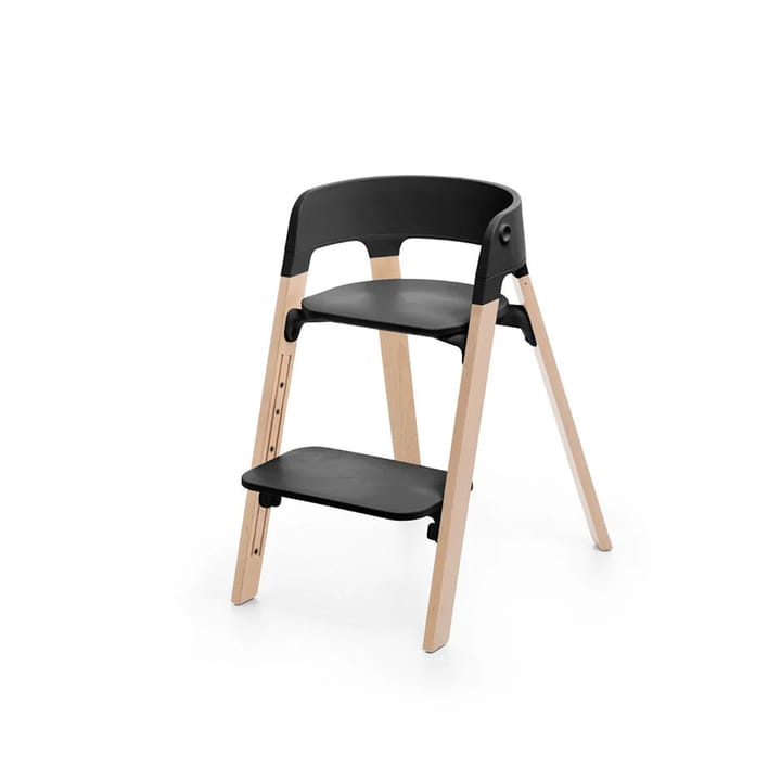 Steps Matstol - Black/Natural Stokke