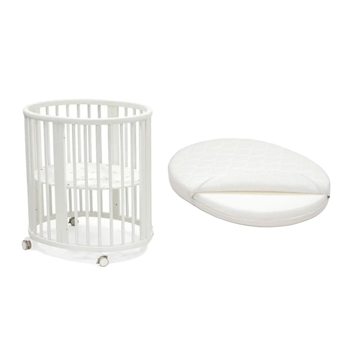 V3 Sleepi Mini Spjälsäng Med Madrass Stokke