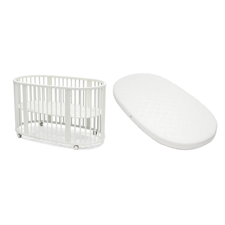 Sleepi V3 Spjälsäng Med Madrass Stokke