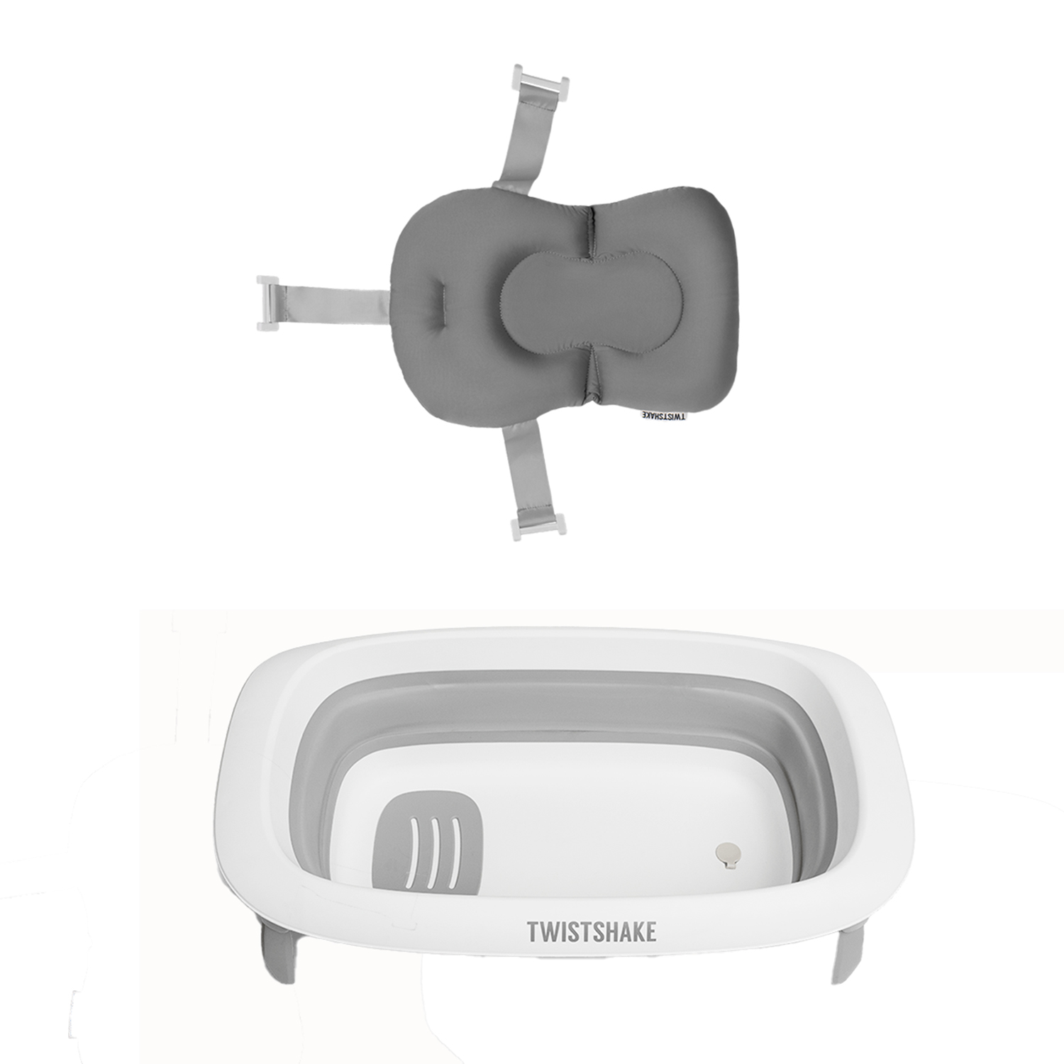 Twistshake Badbalja Och Badkudde Pastel Grey