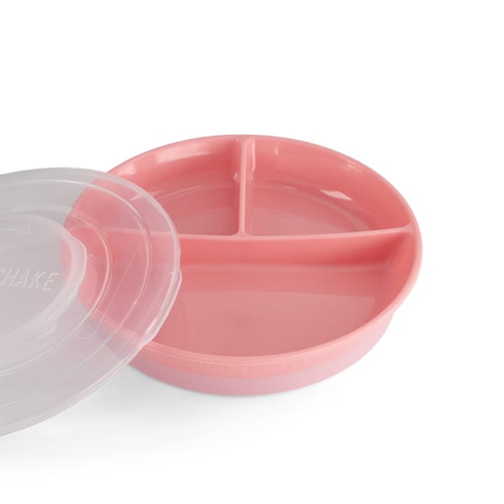 Tallrik Indelad Pastell - Rosa Twistshake