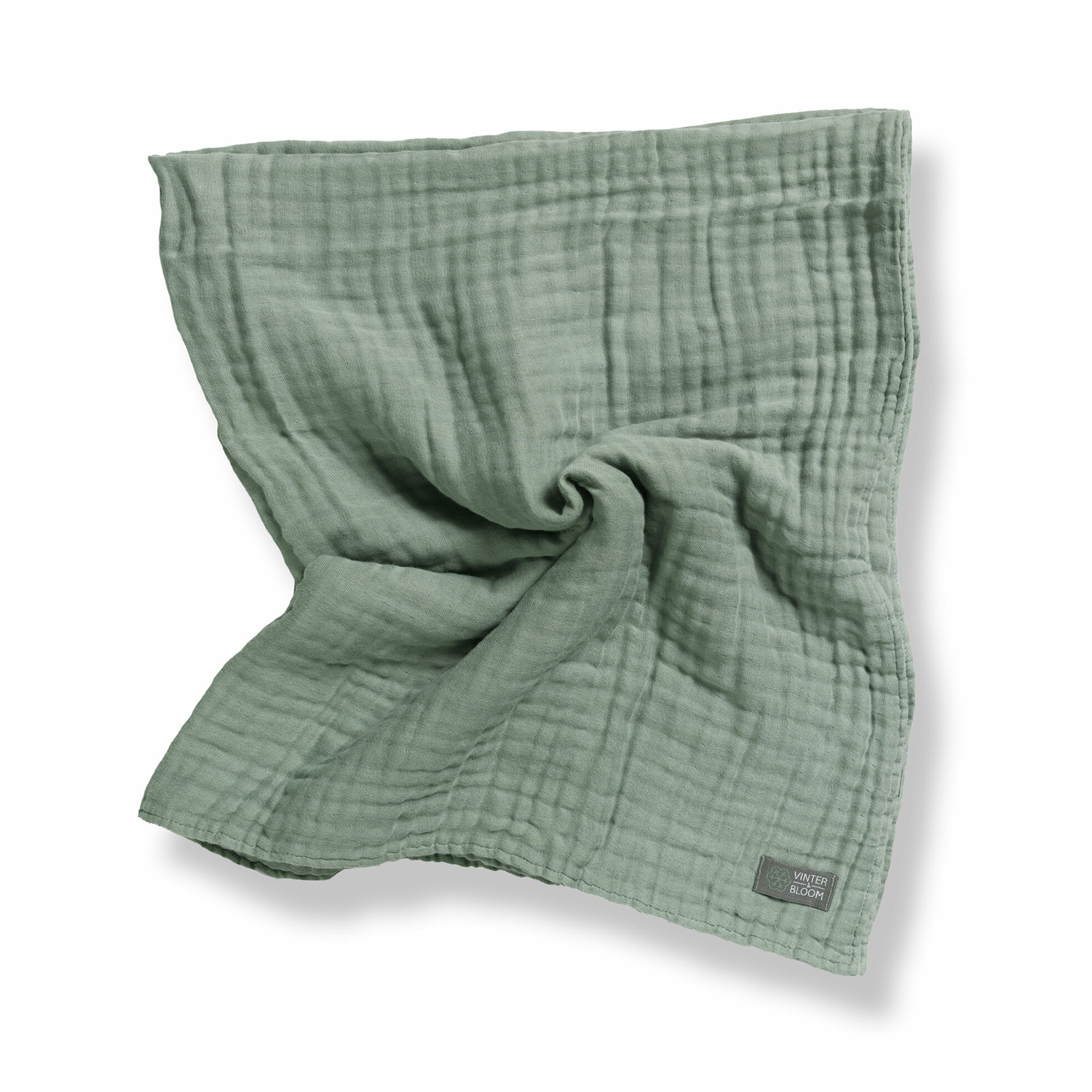 Product Image for Vinter & Bloom  Filt Layered Muslin EKO, Jade Green - BabyWorld