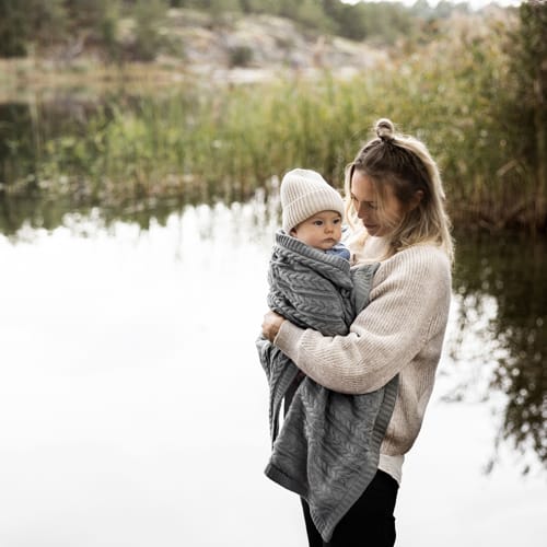 Filt Cotton Cuddly Eko - Misty Grey Vinter & Bloom