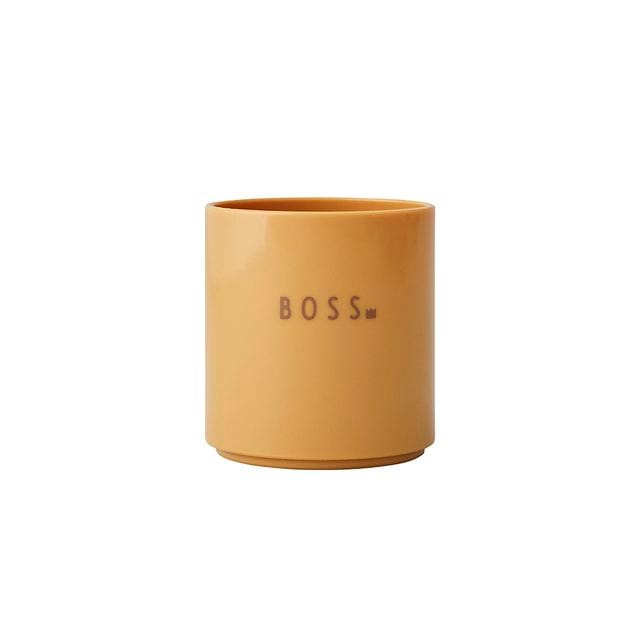 Mini Favoritmugg Tritan - Mustard Design Letters
