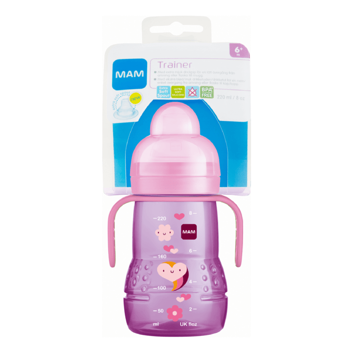 Trainer Nappflaska 220 Ml - Rosa Mam