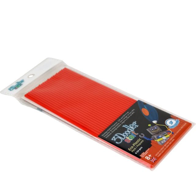 Plaststavar 24-pack - Röd 3Doodler