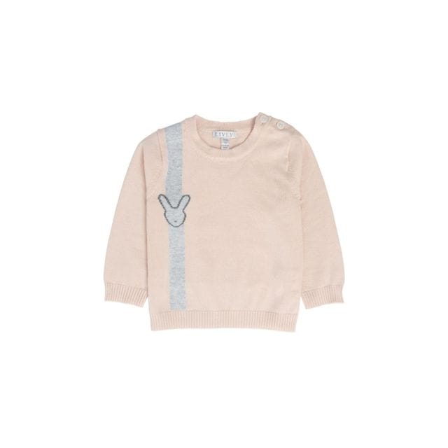 Bunny Knit Cardigan Light Mauve Livly