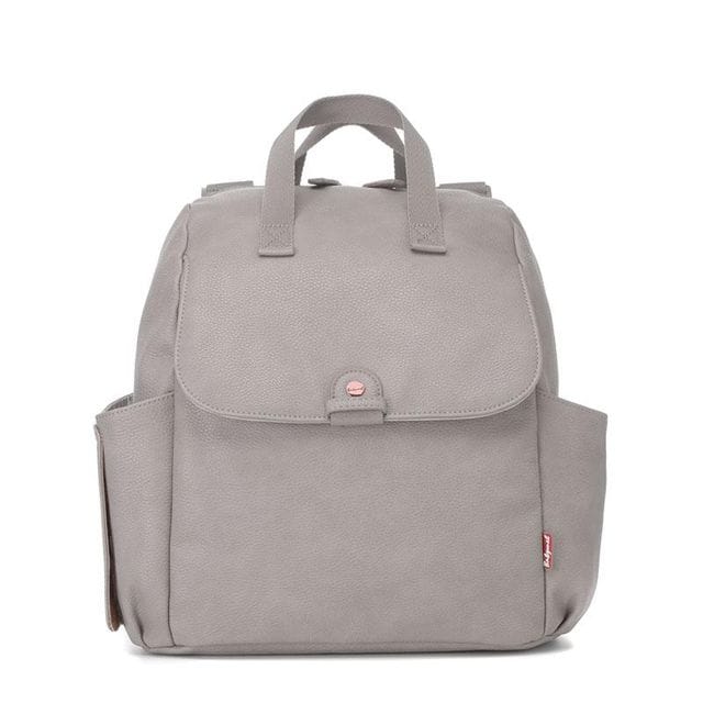 Robyn Convertible Backpack Vegan Leather Pale Grey Babymel