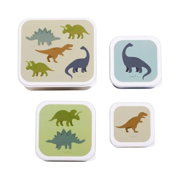 Lunch Och Snack Box Set - Dinosaurie A Little Lovely Company