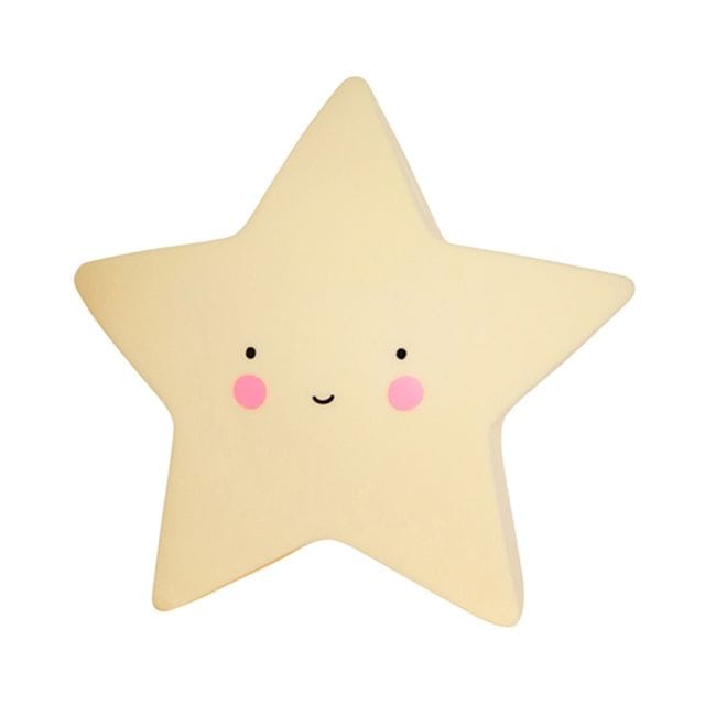 Mini Star Nattlampa - Yellow A Little Lovely Company