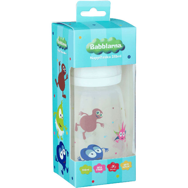 Nappflaska 310 Ml - Vit Babblarna