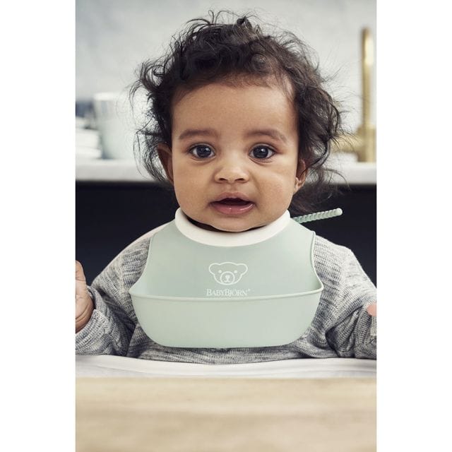 Haklappset 2 pack - Blekgrön Babybjörn