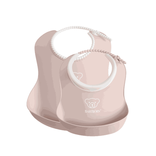 Babybjörn Haklappset 2 pack Blekrosa