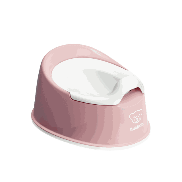 Babybjörn Smart Potta Blekrosa/vit
