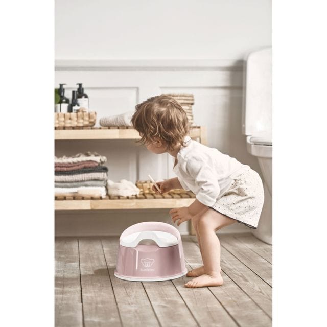 Smart Potta - Blekrosa/vit Babybjörn
